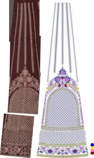Lehenga Kali Design
