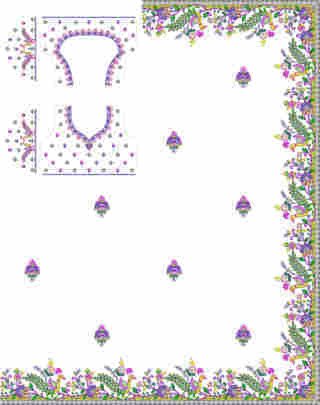 Cording Saree Design