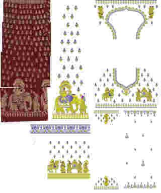 Cording Lehenga Design