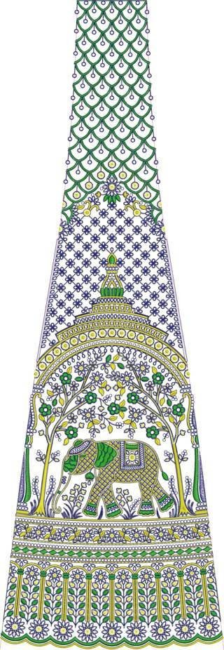 Lehenga Kali Design
