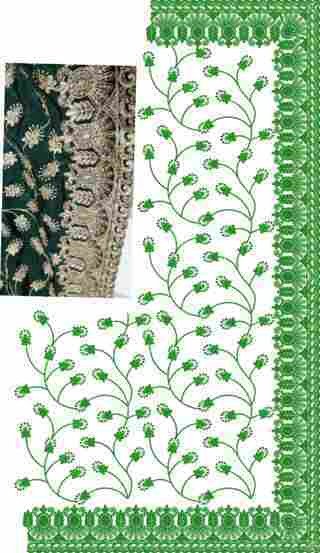 C Pallu Saree Design
