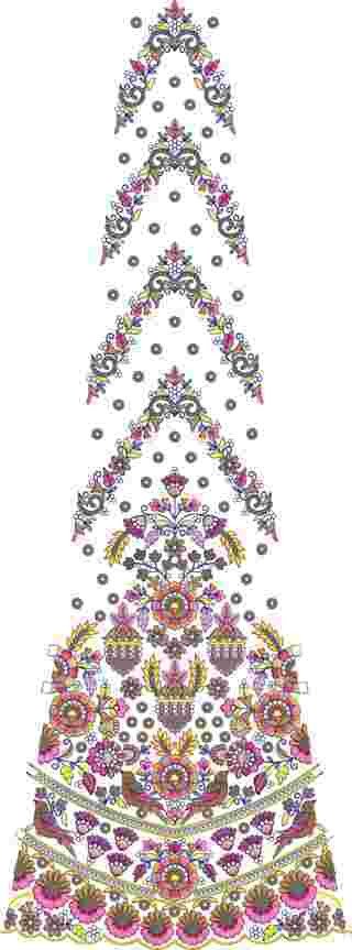 Cording Lehenga Design