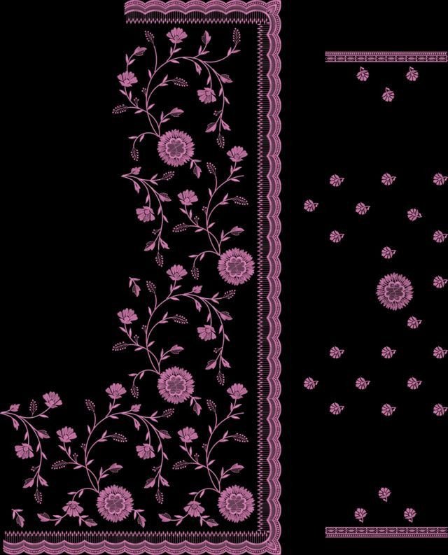 Jall C Pallu Saree Design