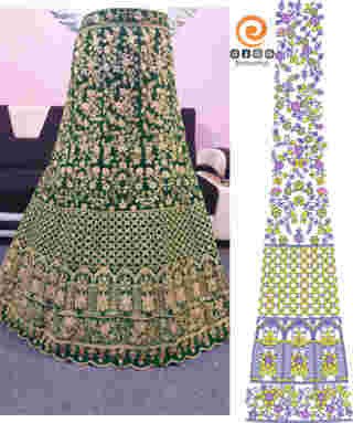 Cording Lehenga Design