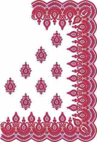 Cording Saree Design