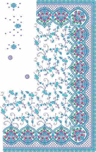 Cording Saree Design