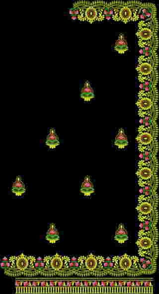 C Pallu Saree Design