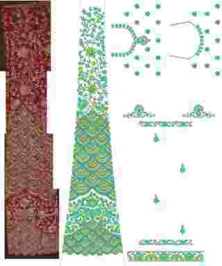 Cording Lehenga Design