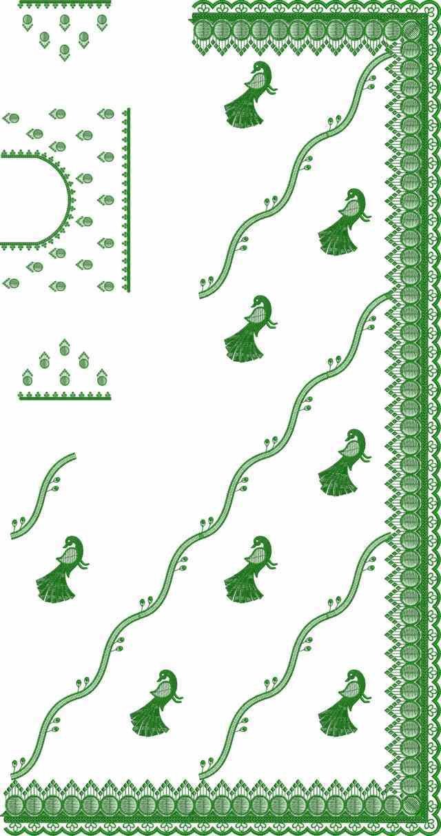 C Pallu Saree Design