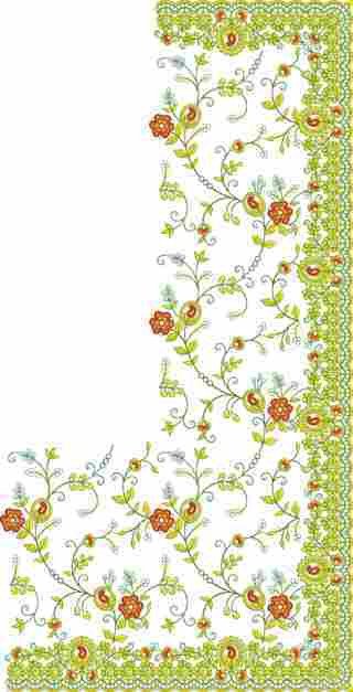 Cording Saree Design