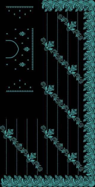 Latest C Pallu Saree Design