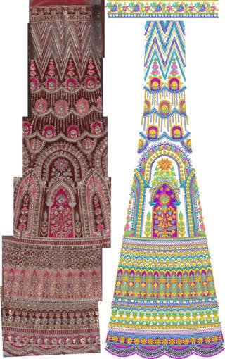 Lehenga Kali Design