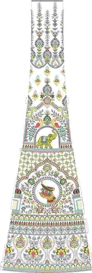 Cording Lehenga Design