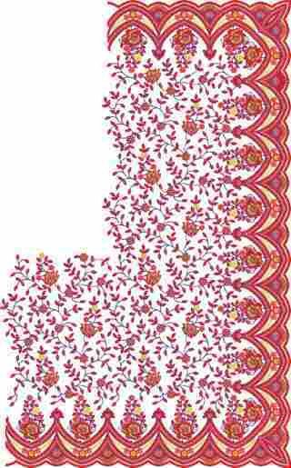 Cording Saree Design