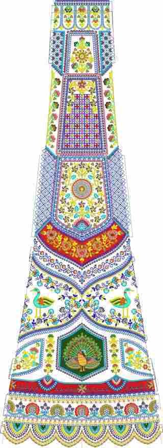 Cording Lehenga Design