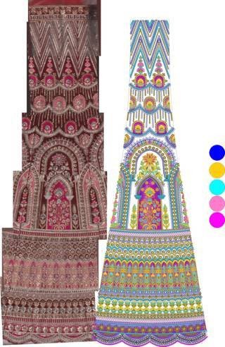 Lehenga Kali Design