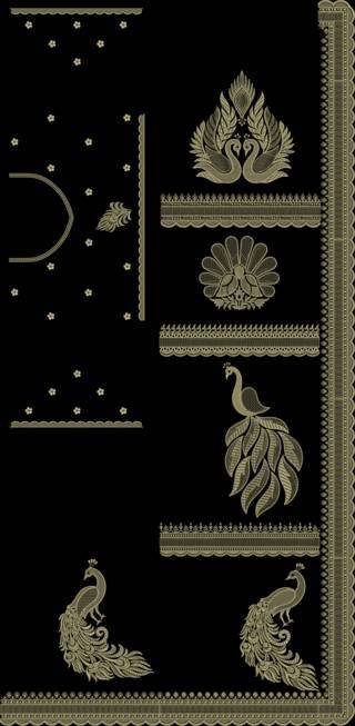 C Pallu Saree Design