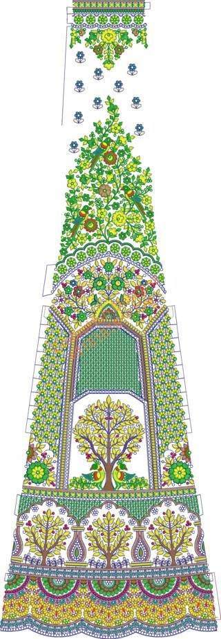Lehenga Kali Design