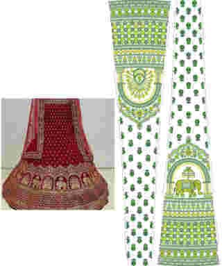 Cording Lehenga Design
