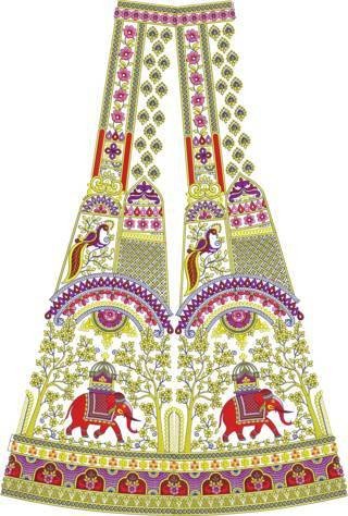 Lehenga Kali Design